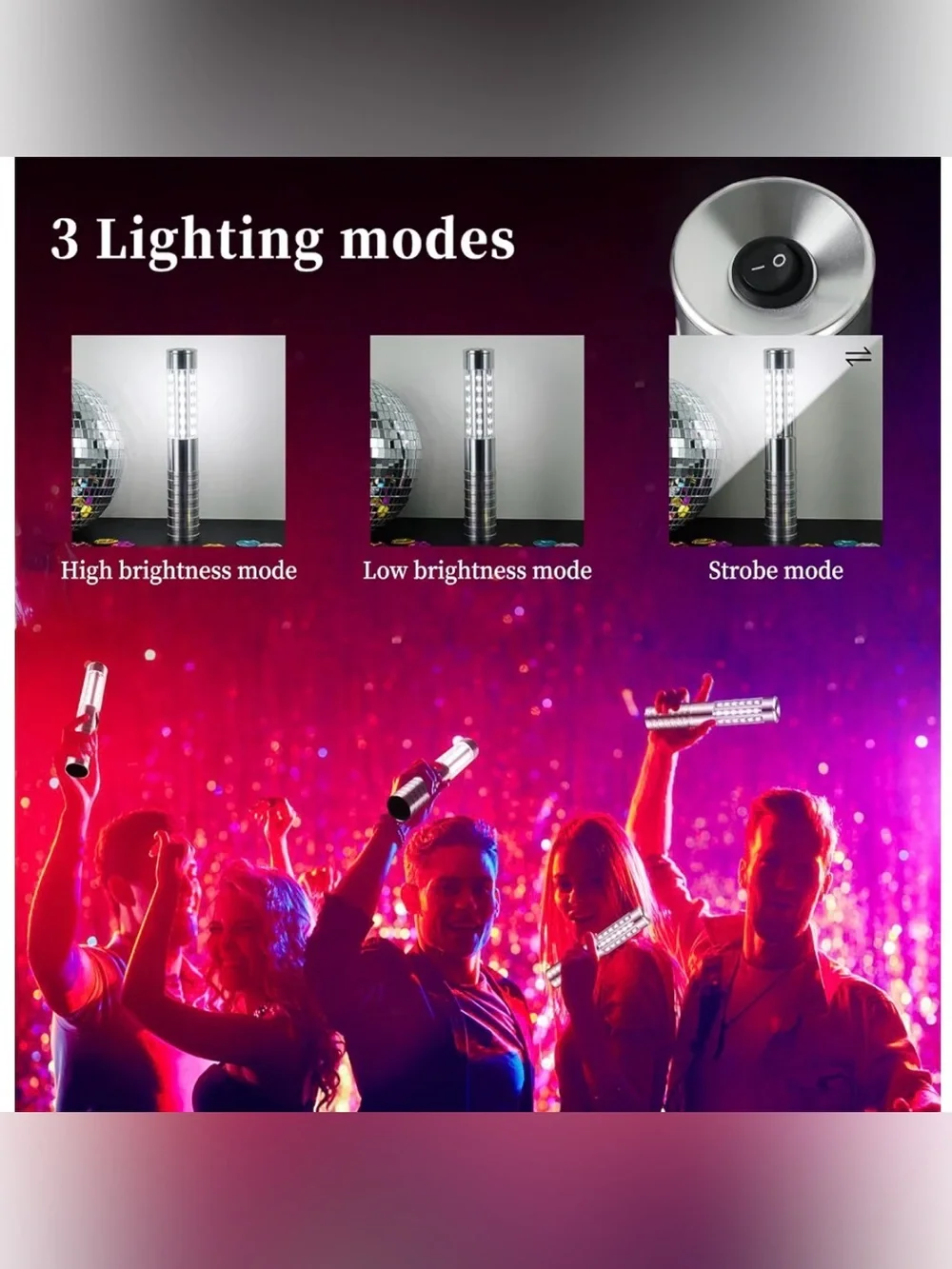 35-Piece LED Bundle | 14 Tambourines, 6 Strobe Lights, 6 Sunglasses, 7 Wands